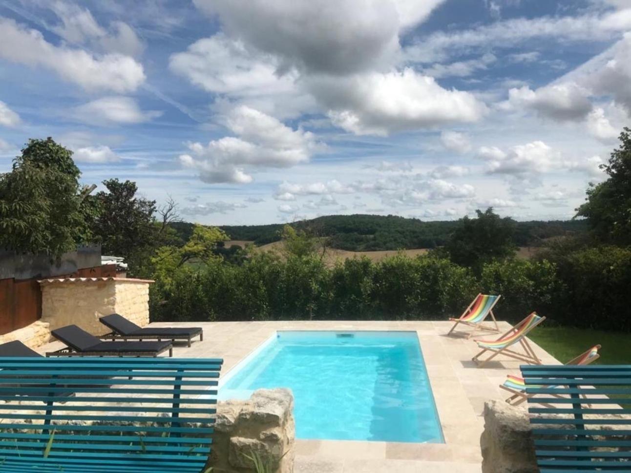 Villa Le Gite Des Carmes Lauzerte Exterior foto